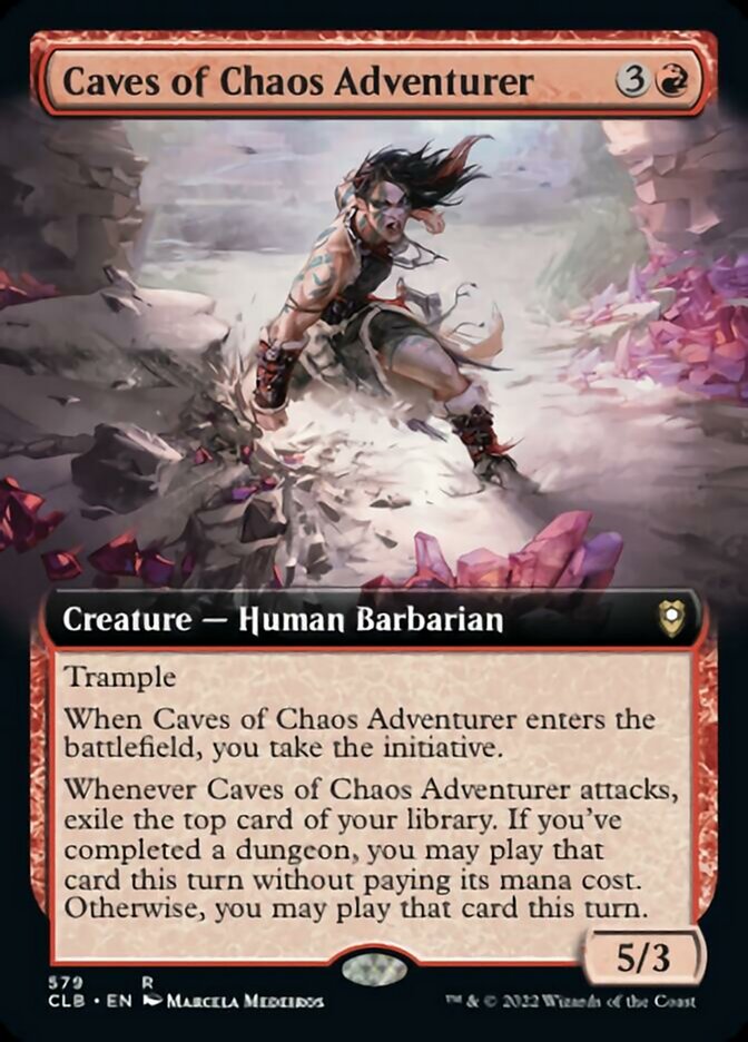 Caves of Chaos Adventurer (Extended Art) [Commander Legends: Battle for Baldur's Gate] | Odin's Place