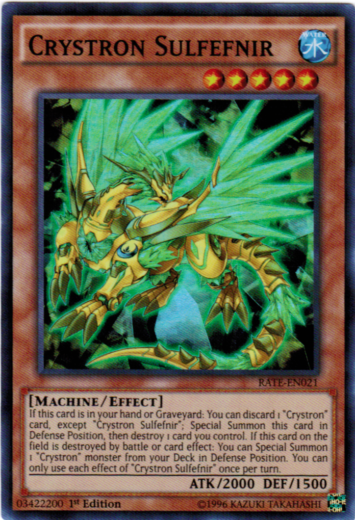Crystron Sulfefnir [RATE-EN021] Super Rare | Odin's Place