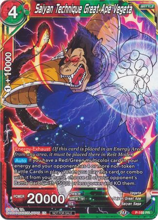 Saiyan Technique Great Ape Vegeta (P-169) [Promotion Cards] | Odin's Place