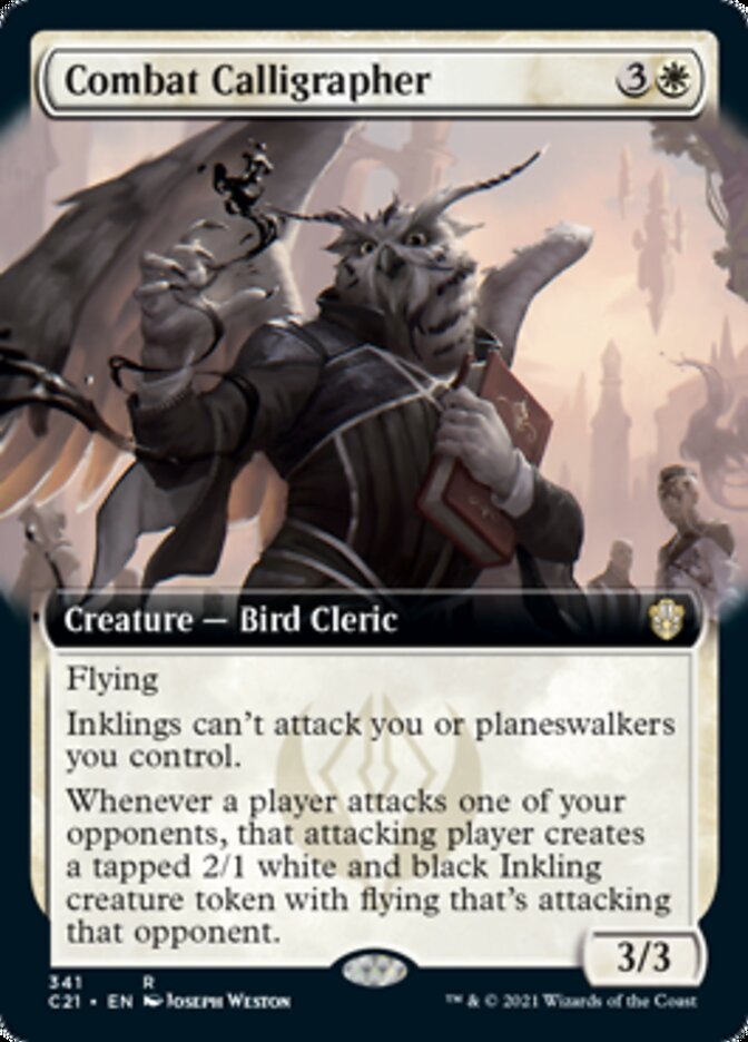 Combat Calligrapher (Extended Art) [Commander 2021] | Odin's Place