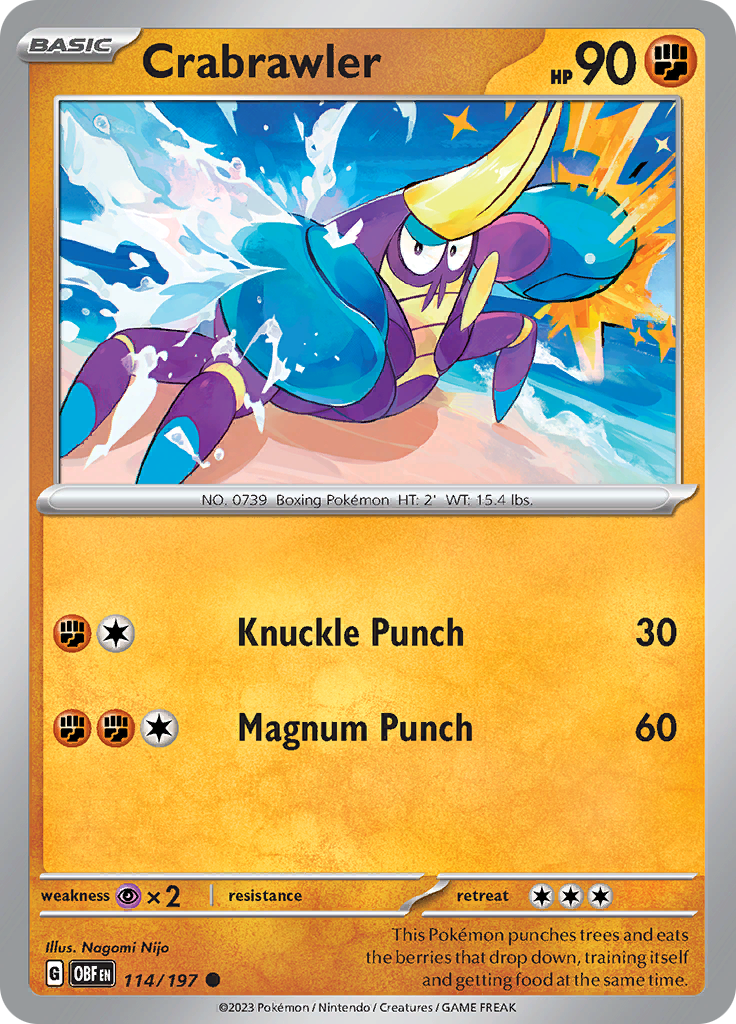 Crabrawler (114/197) [Scarlet & Violet: Obsidian Flames] | Odin's Place