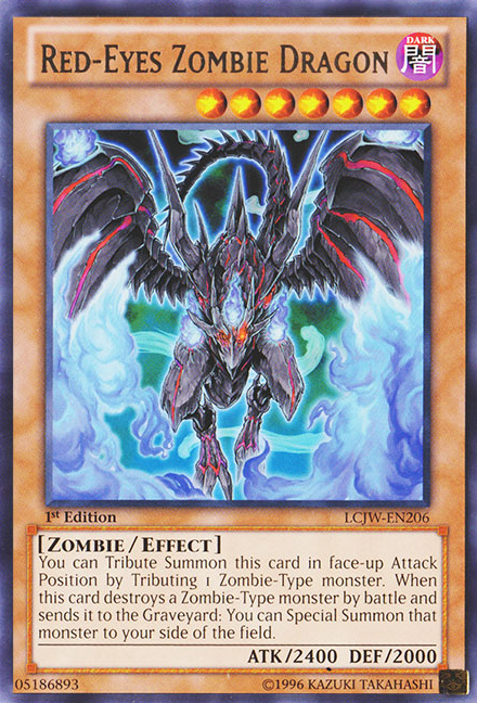 Red-Eyes Zombie Dragon [LCJW-EN206] Rare | Odin's Place