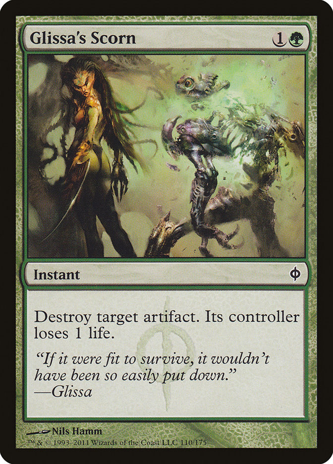 Glissa's Scorn (110) [New Phyrexia] | Odin's Place