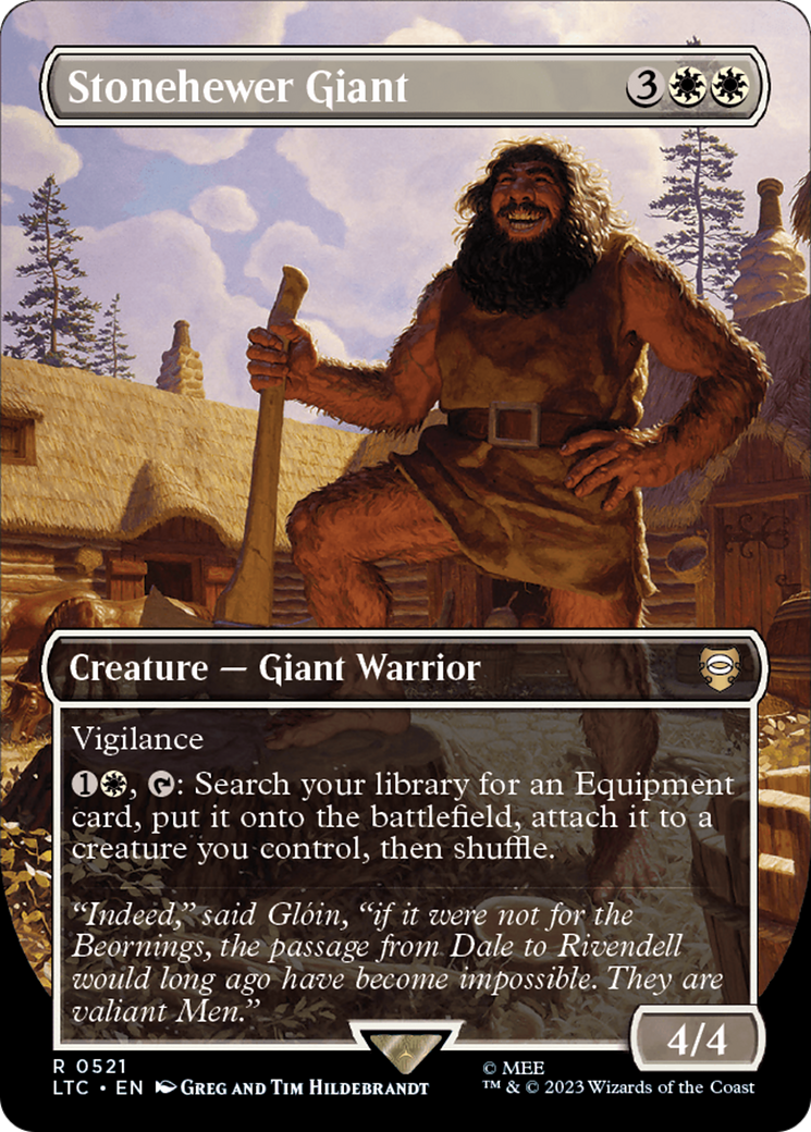 Stonehewer Giant (Borderless) [The Lord of the Rings: Tales of Middle-Earth Commander] | Odin's Place