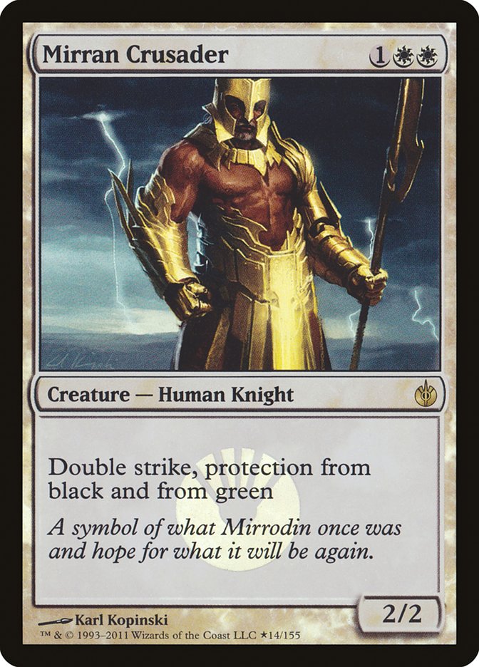 Mirran Crusader (14) (Buy-A-Box) [Mirrodin Besieged Promos] | Odin's Place