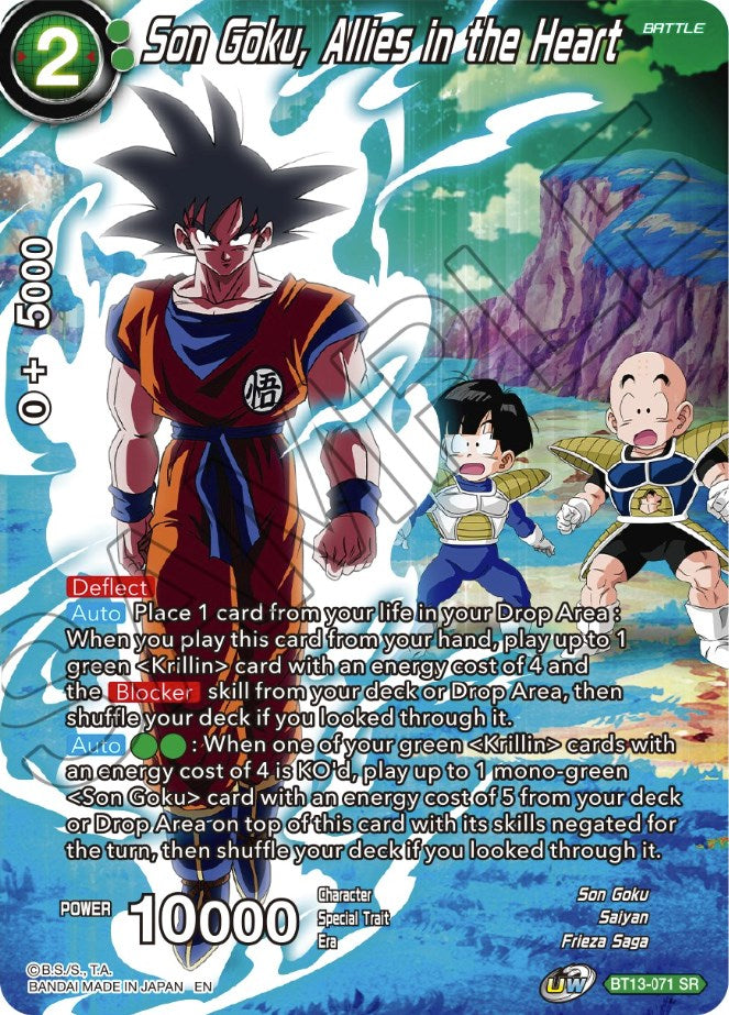 Son Goku, Allies in the Heart (BT13-071) [Theme Selection: History of Son Goku] | Odin's Place