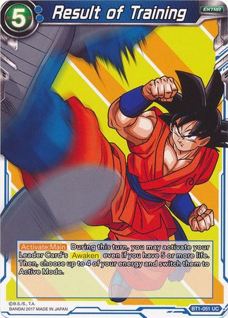Result of Training (BT1-051) [Galactic Battle] | Odin's Place
