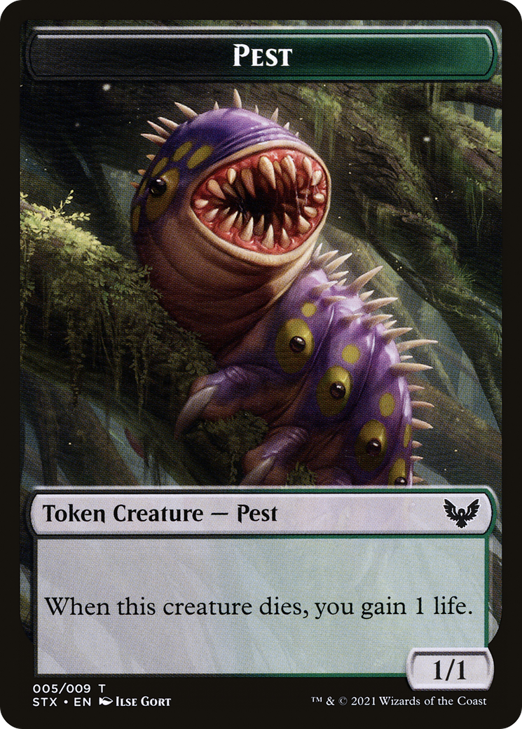 Pest // Jace, Telepath Unbound Emblem Double-Sided Token [Secret Lair: From Cute to Brute Tokens] | Odin's Place