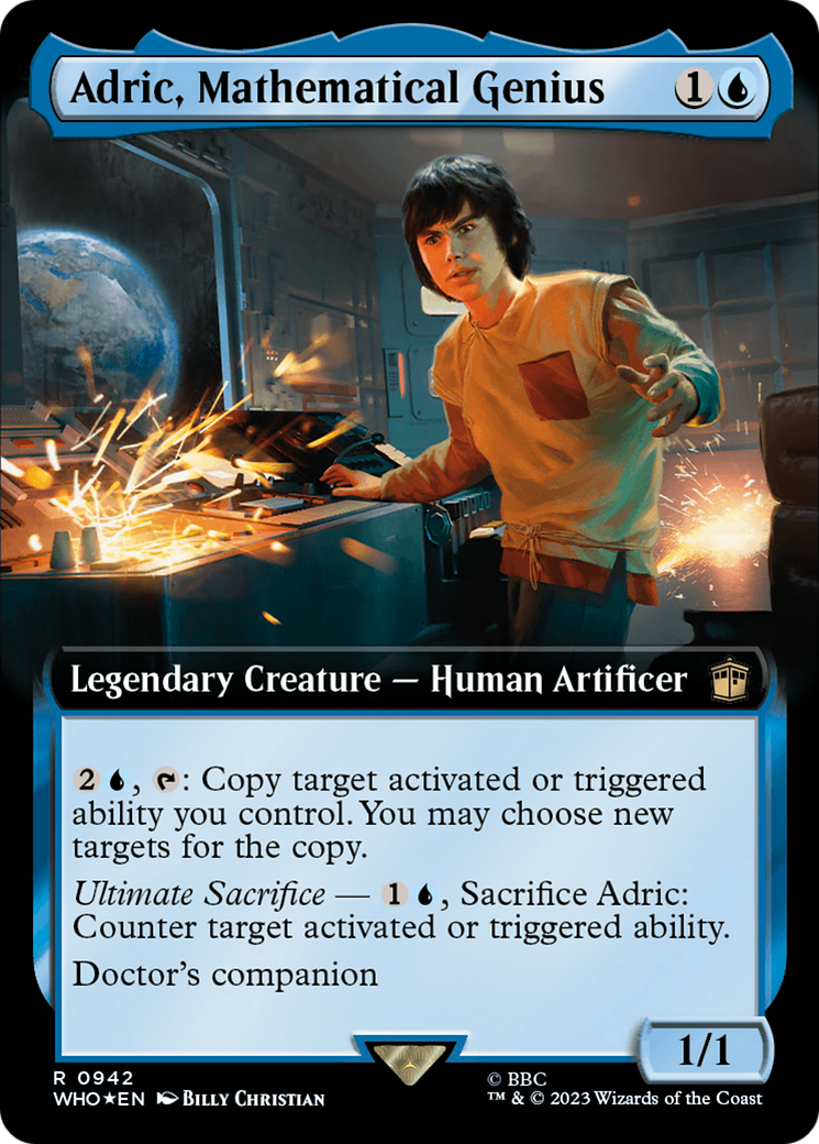 Adric, Mathematical Genius (Extended Art) (Surge Foil) [Doctor Who] | Odin's Place