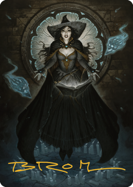 Tasha, the Witch Queen Art Card (76) (Gold-Stamped Signature) [Commander Legends: Battle for Baldur's Gate Art Series] | Odin's Place