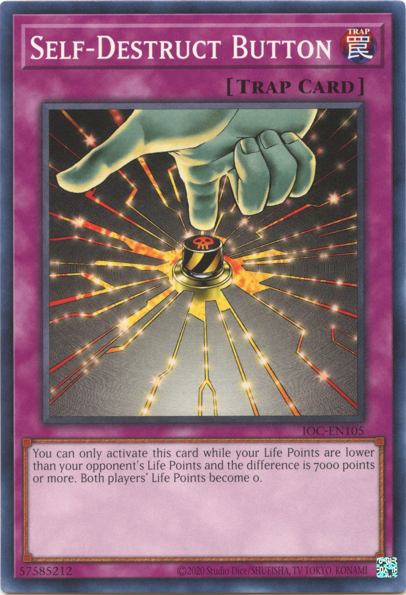 Self-Destruct Button (25th Anniversary) [IOC-EN105] Common | Odin's Place