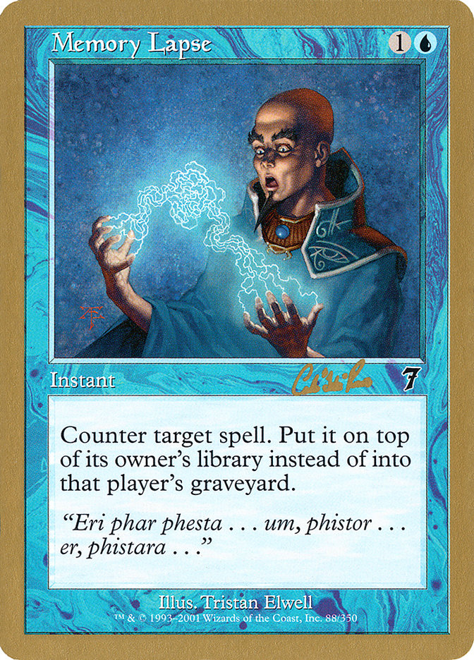 Memory Lapse (Carlos Romao) [World Championship Decks 2002] | Odin's Place