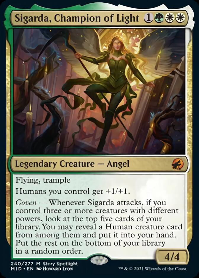 Sigarda, Champion of Light [Innistrad: Midnight Hunt] | Odin's Place