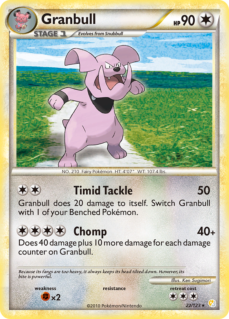 Granbull (22/123) [HeartGold & SoulSilver: Base Set] | Odin's Place