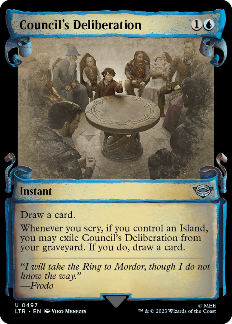 Council's Deliberation [The Lord of the Rings: Tales of Middle-Earth Showcase Scrolls] | Odin's Place