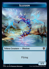 Illusion // Plant Double-Sided Token [Commander Legends Tokens] | Odin's Place