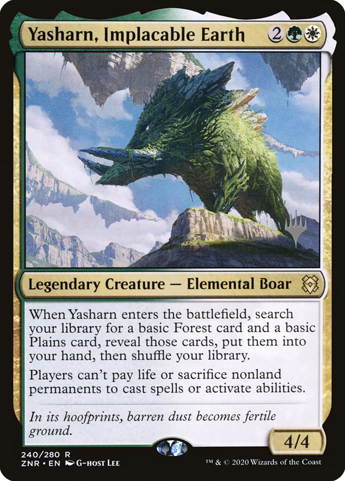 Yasharn, Implacable Earth (Promo Pack) [Zendikar Rising Promos] | Odin's Place