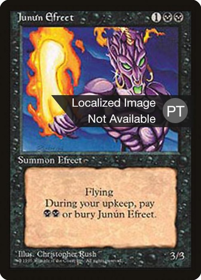 Junun Efreet [Fourth Edition (Foreign Black Border)] | Odin's Place
