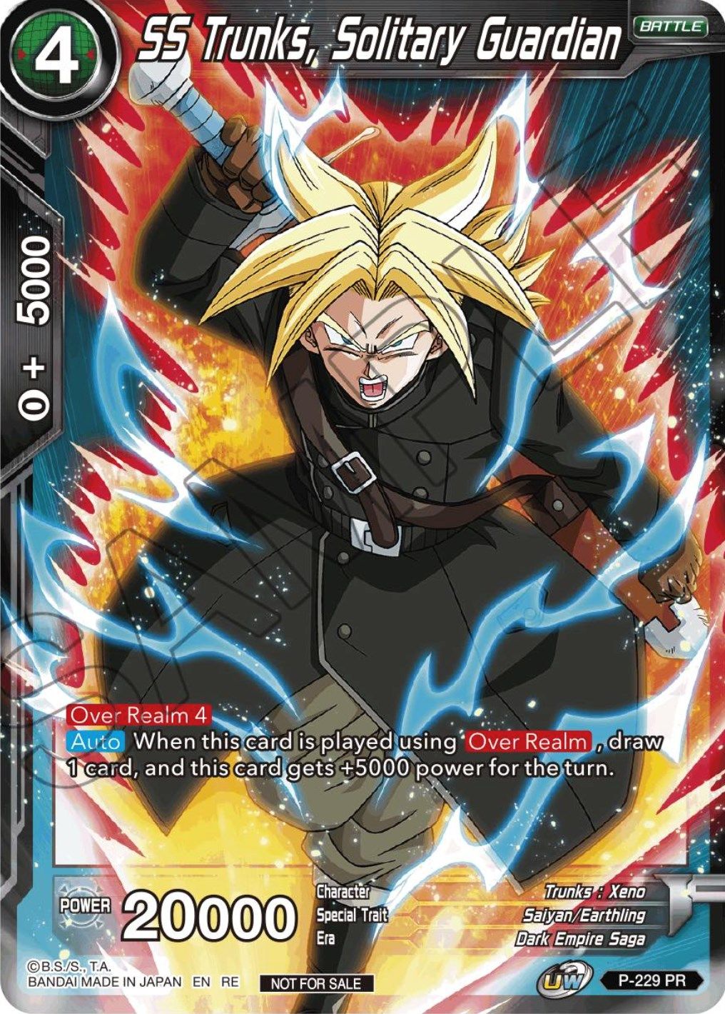 SS Trunks, Solitary Guardian (Championship Selection Pack 2023 Vol.1) (P-229) [Tournament Promotion Cards] | Odin's Place