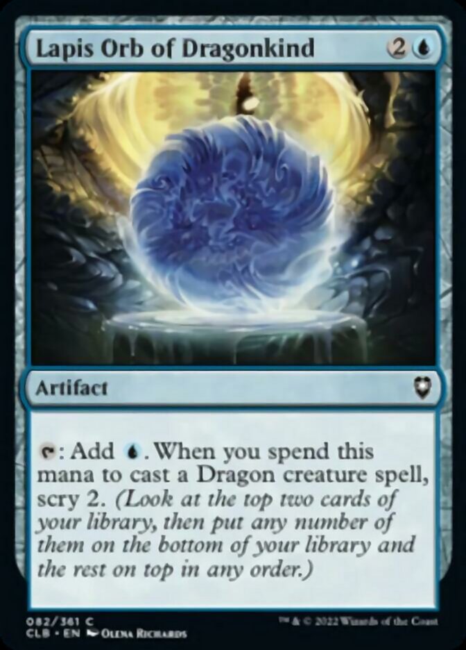 Lapis Orb of Dragonkind [Commander Legends: Battle for Baldur's Gate] | Odin's Place