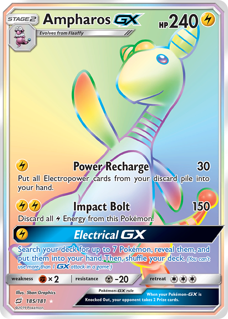 Ampharos GX (185/181) [Sun & Moon: Team Up] | Odin's Place