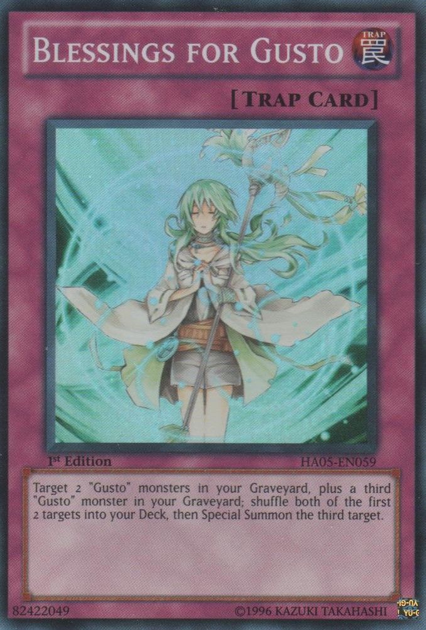 Blessings for Gusto [HA05-EN059] Super Rare | Odin's Place