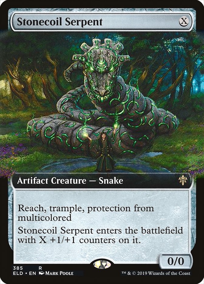 Stonecoil Serpent (Extended Art) [Throne of Eldraine] | Odin's Place