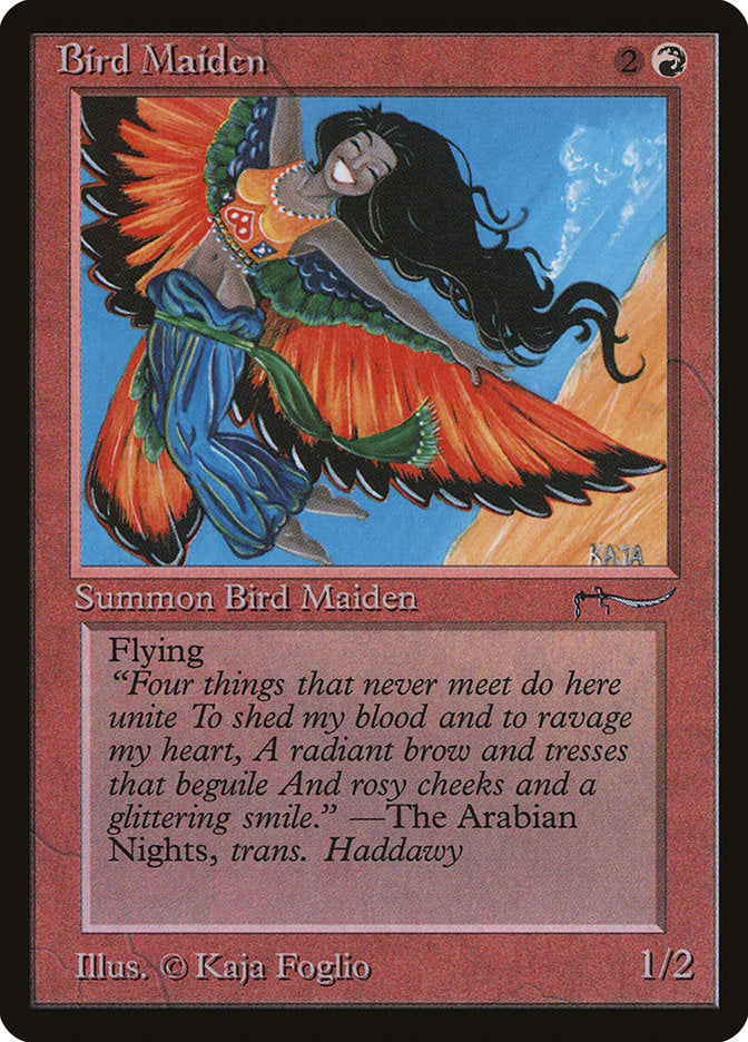 Bird Maiden (37) (Dark Mana Cost) [Arabian Nights] | Odin's Place