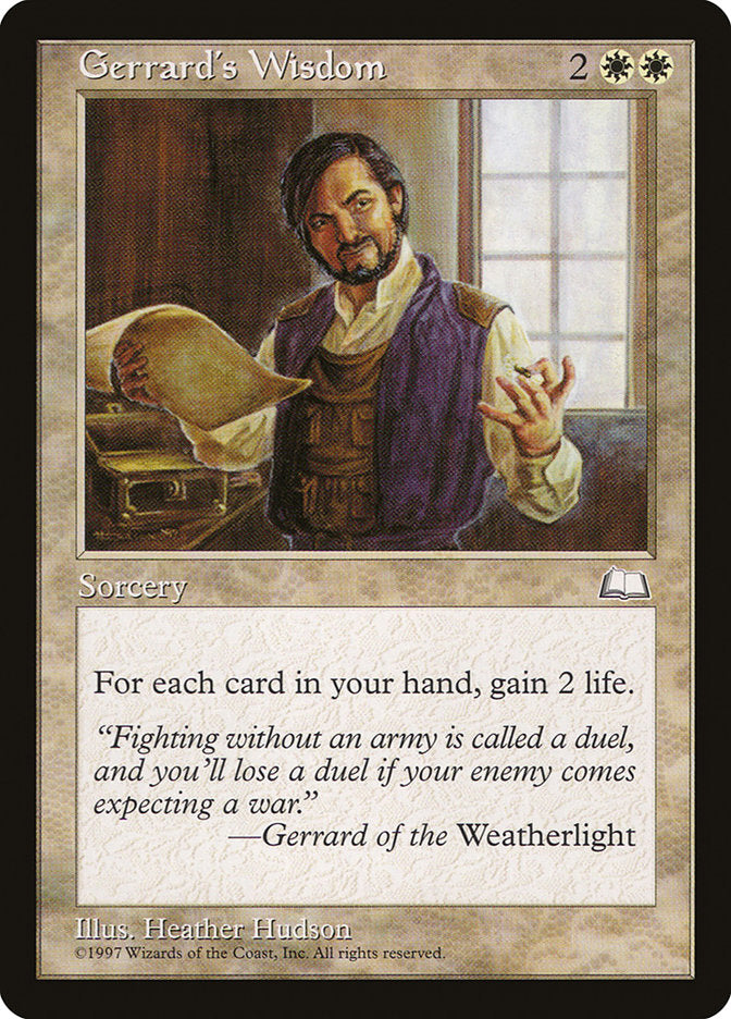 Gerrard's Wisdom (15) [Weatherlight] | Odin's Place