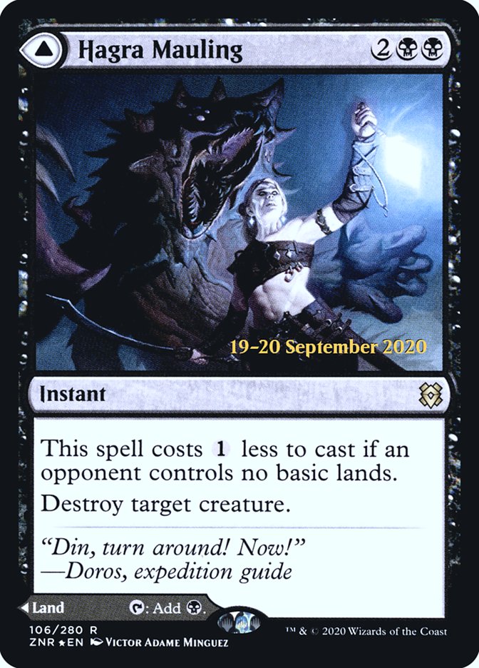 Hagra Mauling // Hagra Broodpit [Zendikar Rising Prerelease Promos] | Odin's Place