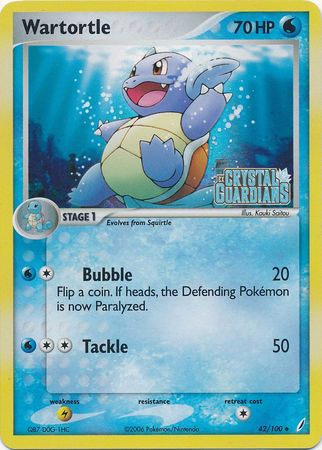 Wartortle (42/100) (Stamped) [EX: Crystal Guardians] | Odin's Place