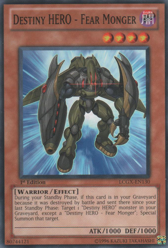 Destiny HERO - Fear Monger [LCGX-EN130] Common | Odin's Place