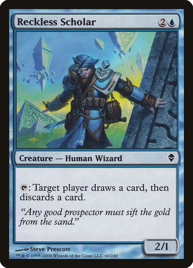 Reckless Scholar (60) [Zendikar] | Odin's Place