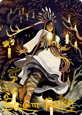 Candlegrove Witch 2 Art Card (Gold-Stamped Signature) [Innistrad: Midnight Hunt Art Series] | Odin's Place