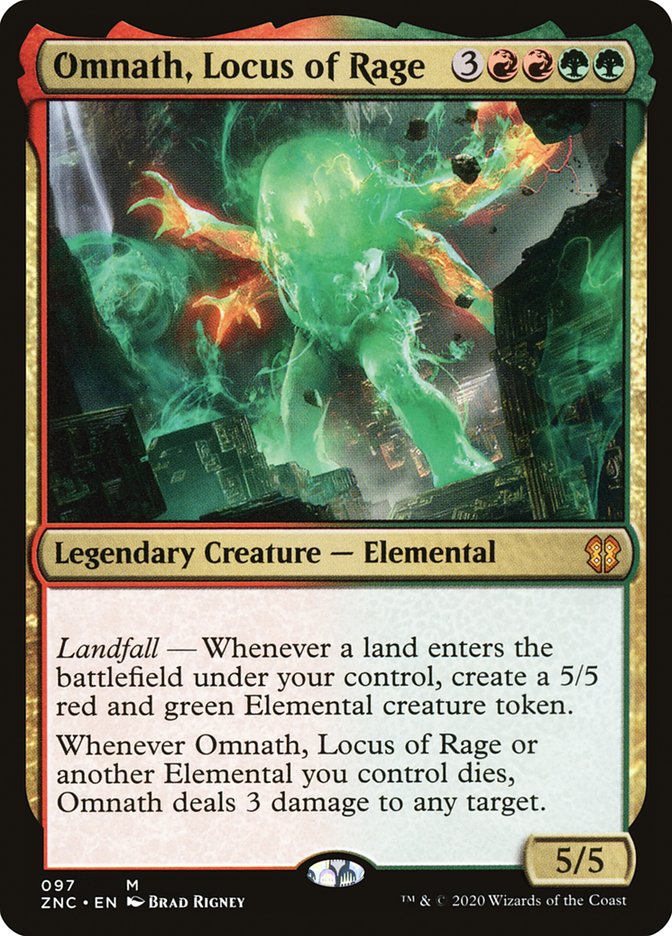 Omnath, Locus of Rage [Zendikar Rising Commander] | Odin's Place