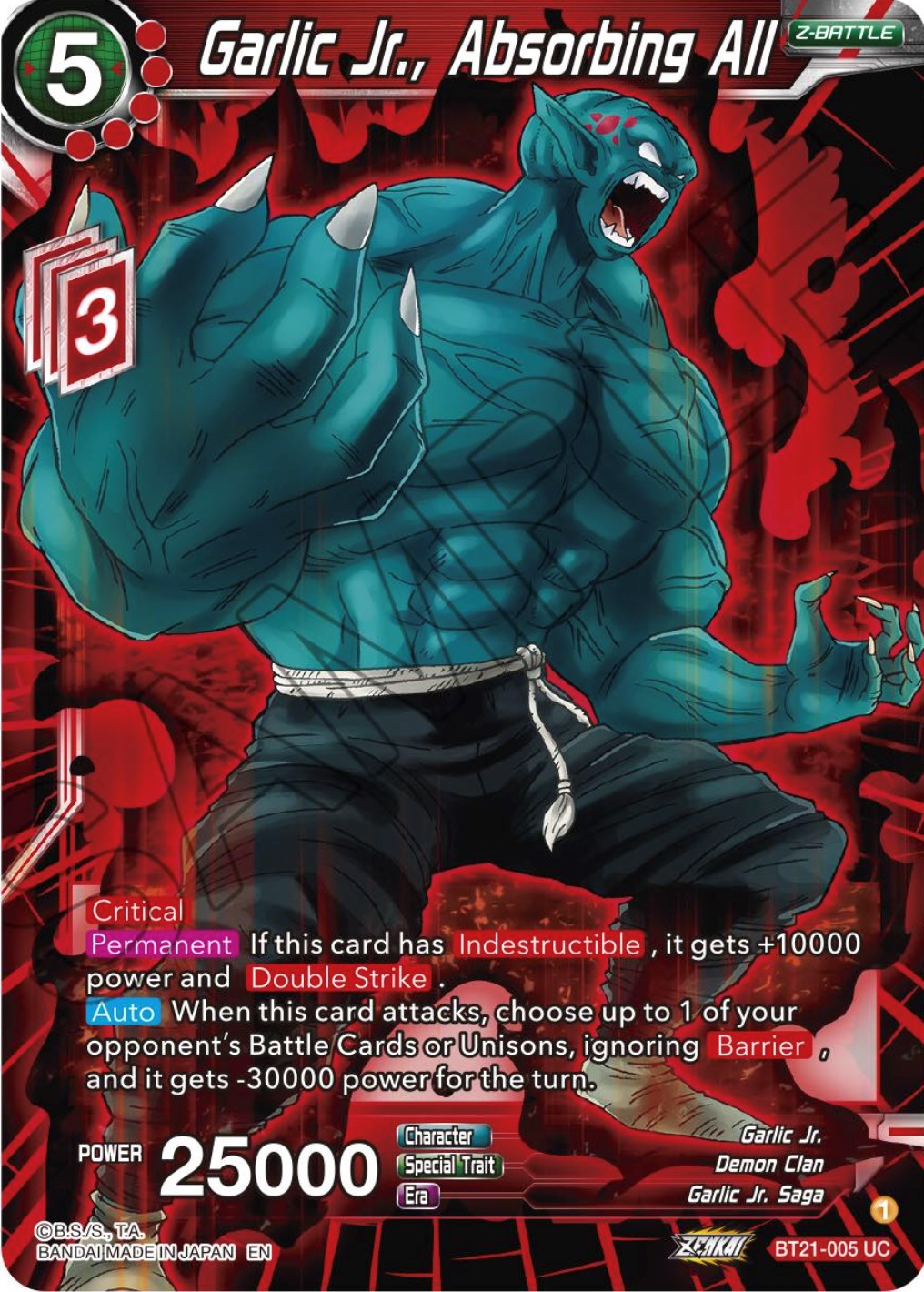 Garlic Jr., Absorbing All (BT21-005) [Wild Resurgence] | Odin's Place