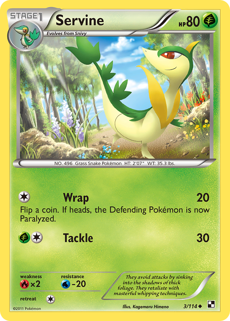 Servine (3/114) [Black & White: Base Set] | Odin's Place