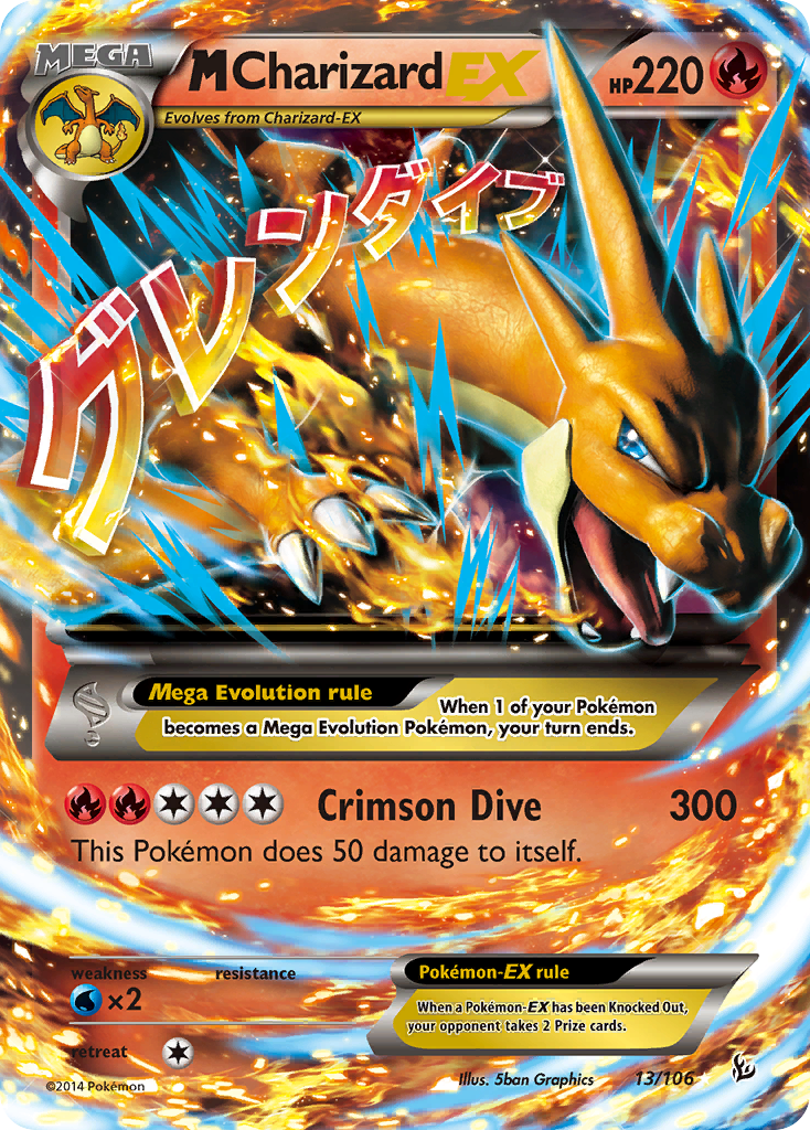 M Charizard EX (13/106) [XY: Flashfire] | Odin's Place