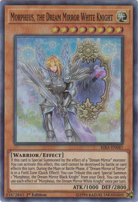 Morpheus, the Dream Mirror White Knight [RIRA-EN087] Super Rare | Odin's Place