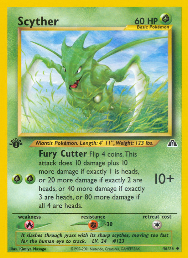 Scyther (46/75) [Neo Discovery 1st Edition] | Odin's Place