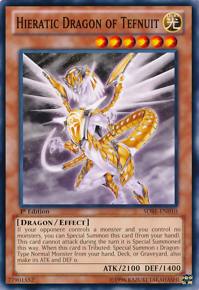 Hieratic Dragon of Tefnuit [SDBE-EN010] Common | Odin's Place