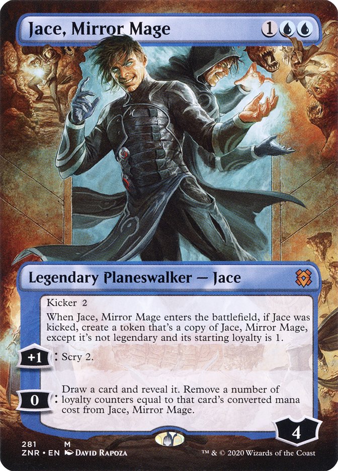 Jace, Mirror Mage (Borderless) [Zendikar Rising] | Odin's Place