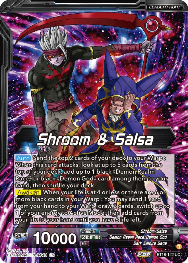 Shroom & Salsa // Demon God Shroom & Salsa, Deadly Genius (BT18-122) [Dawn of the Z-Legends] | Odin's Place