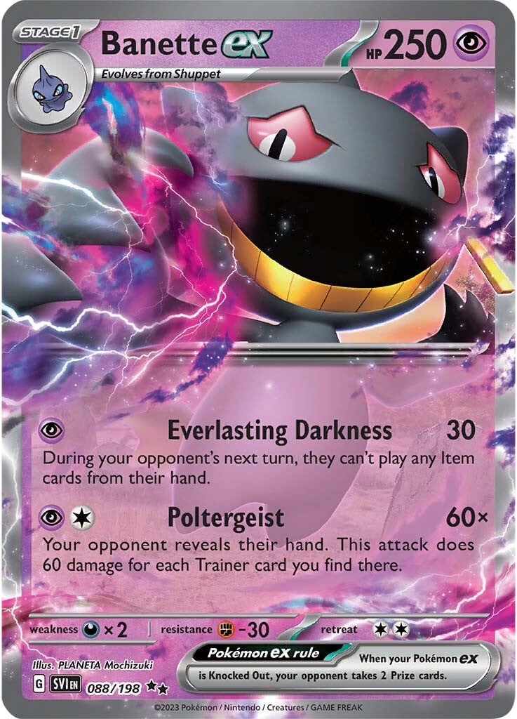 Banette ex (088/198) [Scarlet & Violet: Base Set] | Odin's Place