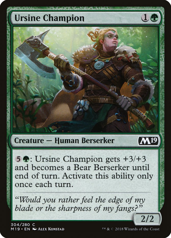 Ursine Champion (304) [Core Set 2019] | Odin's Place