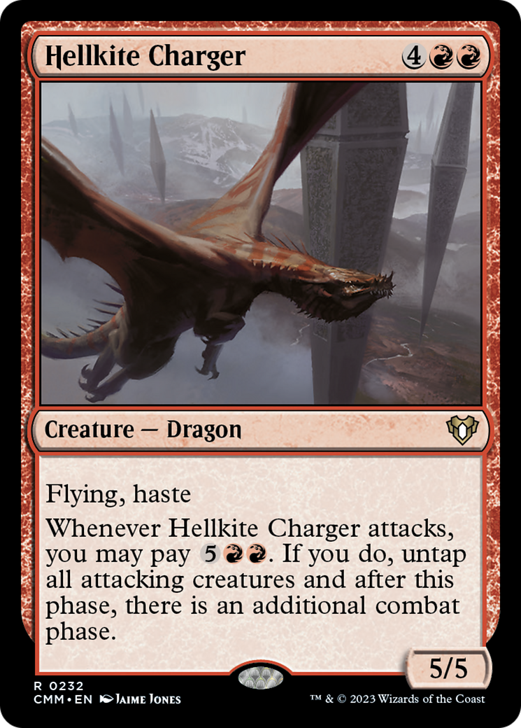 Hellkite Charger (Foil Etched) [Commander Masters] | Odin's Place