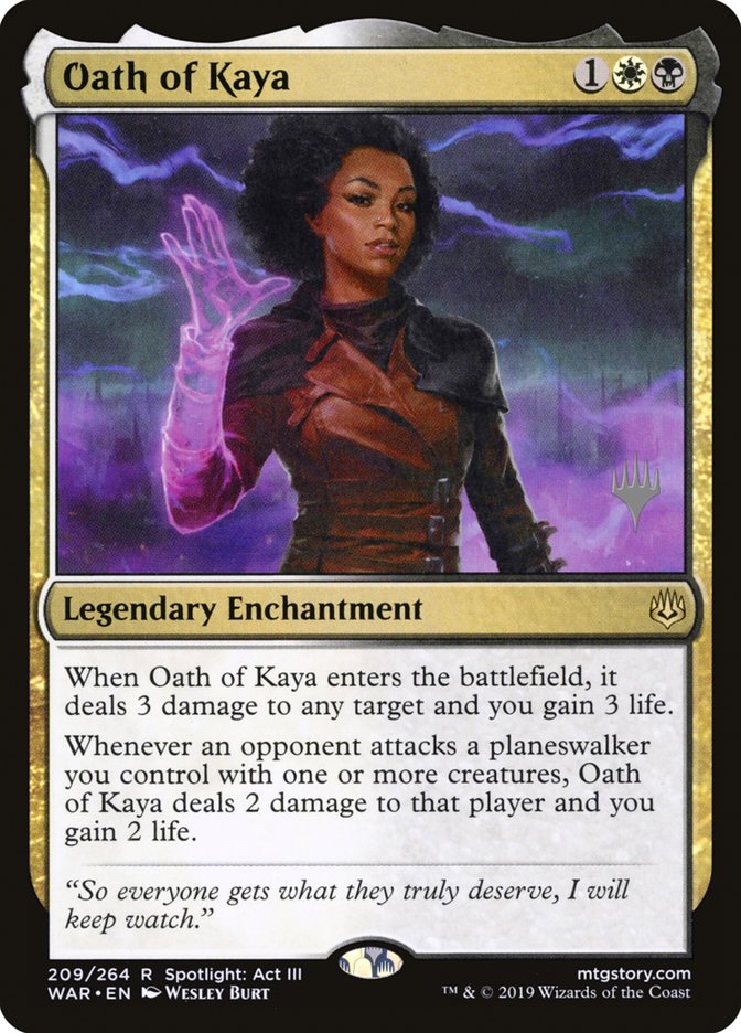 Oath of Kaya (Promo Pack) [War of the Spark Promos] | Odin's Place