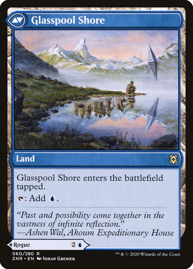 Glasspool Mimic // Glasspool Shore [Zendikar Rising] | Odin's Place