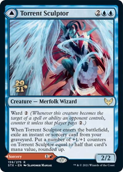 Torrent Sculptor // Flamethrower Sonata [Strixhaven: School of Mages Prerelease Promos] | Odin's Place