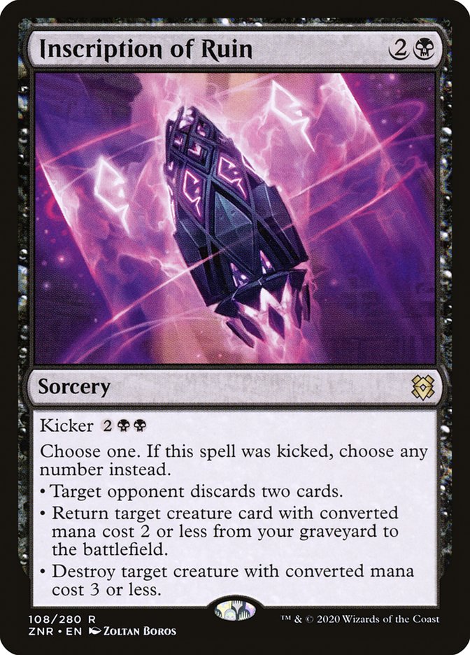 Inscription of Ruin [Zendikar Rising] | Odin's Place